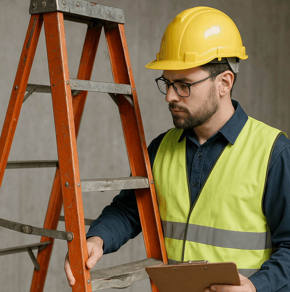 Leiternprüfung durch eine fachkundige Person