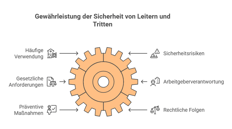 Gewährleistung der Sicherheit durch Prüfung von Leitern und Tritten