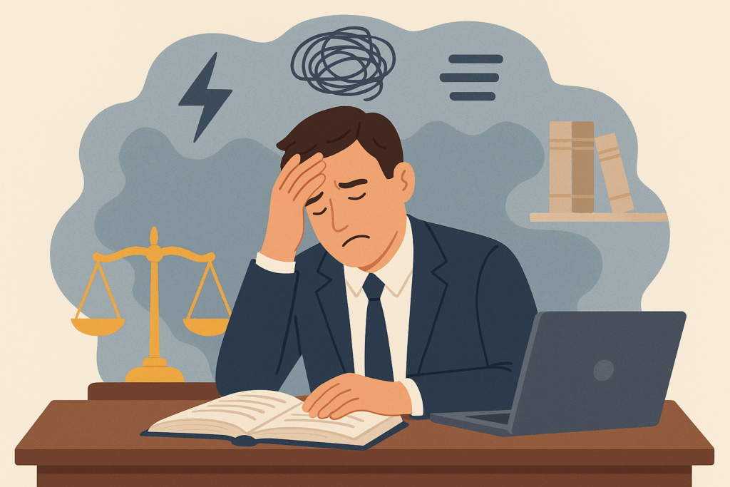 Burnout und Stress bei Anwälten: Ein stilles Berufsrisiko
