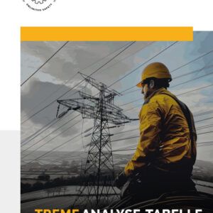 Cover der TREMF-Analyse-Tabelle: Excel-Vorlage zur Gefährdungsbeurteilung elektromagnetischer Felder von SiFa-flex